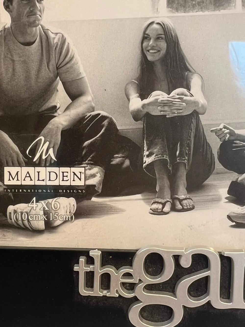 Malden 4 x 6 Black Photo Frame with Silver 'the gang!' Accent.  New with Tags